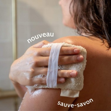 Gant sauve-savon 2 en 1